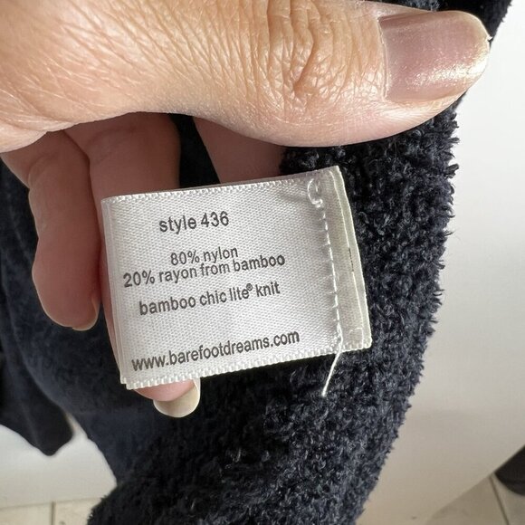 Barefoot Dreams CozyChic Lite Island Wrap Black Women’s Size S/M Cozy Soft - Picture 7 of 10